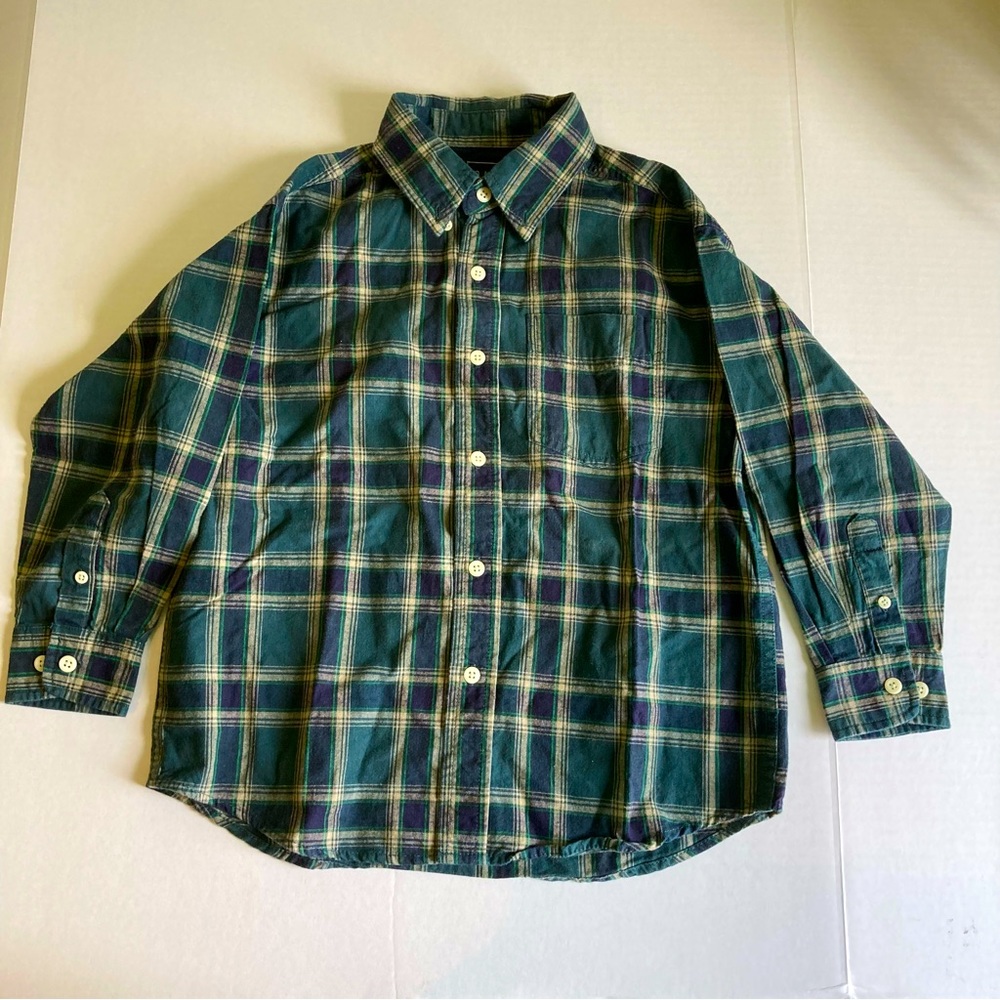 NWT Boys GAP Long Sleeve Button Down Shirt. Size S